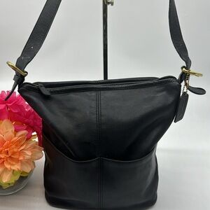 Coach Vintage Soho Rivington Black Leather Shoulder Bag